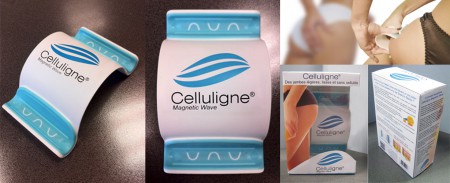 Developpement et production du produit : pièce en deux matières différentes avec sur-moulage d'aimant. Réalisation du logo et flyers, étude du packaging